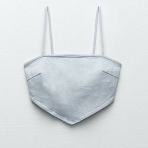 Zara denim bandana top